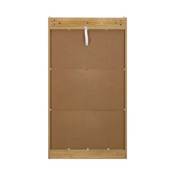 Scarpiera 3 ripiani effetto rovere 63x115 cm