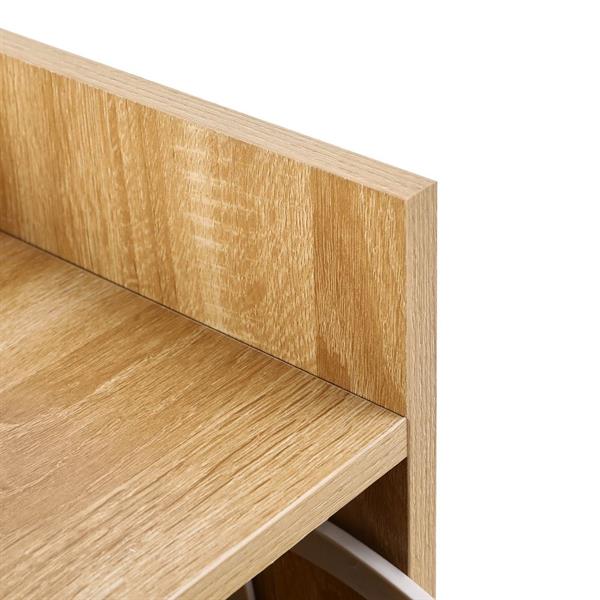 Scarpiera 3 ripiani effetto rovere 63x115 cm