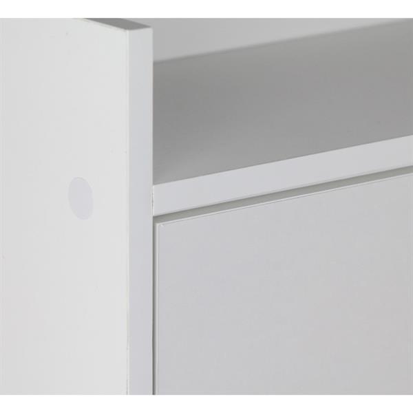 Scarpiera salvaspazio 63x150 cm 4 scomparti color bianco opaco