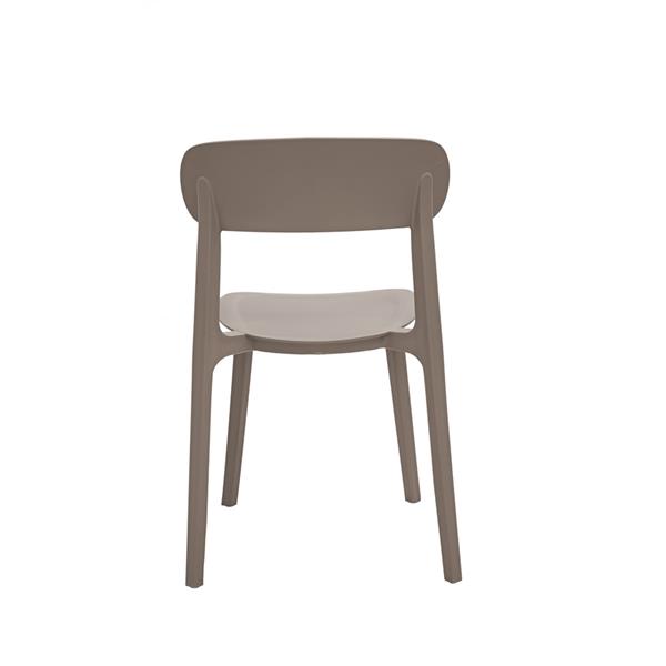 Set da 4 sedie da giardino in resina di design Bulma