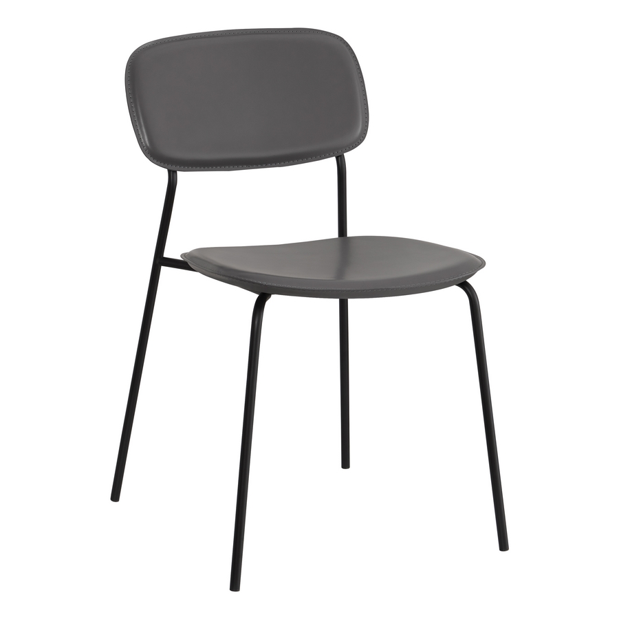 WeHome – Set 4 Sedie Da Cucina E Pranzo In Tessuto Trapuntato Light Grey – Design Moderno, Struttura In Metallo – Sedie Ergonomiche Per Casa E Ufficio