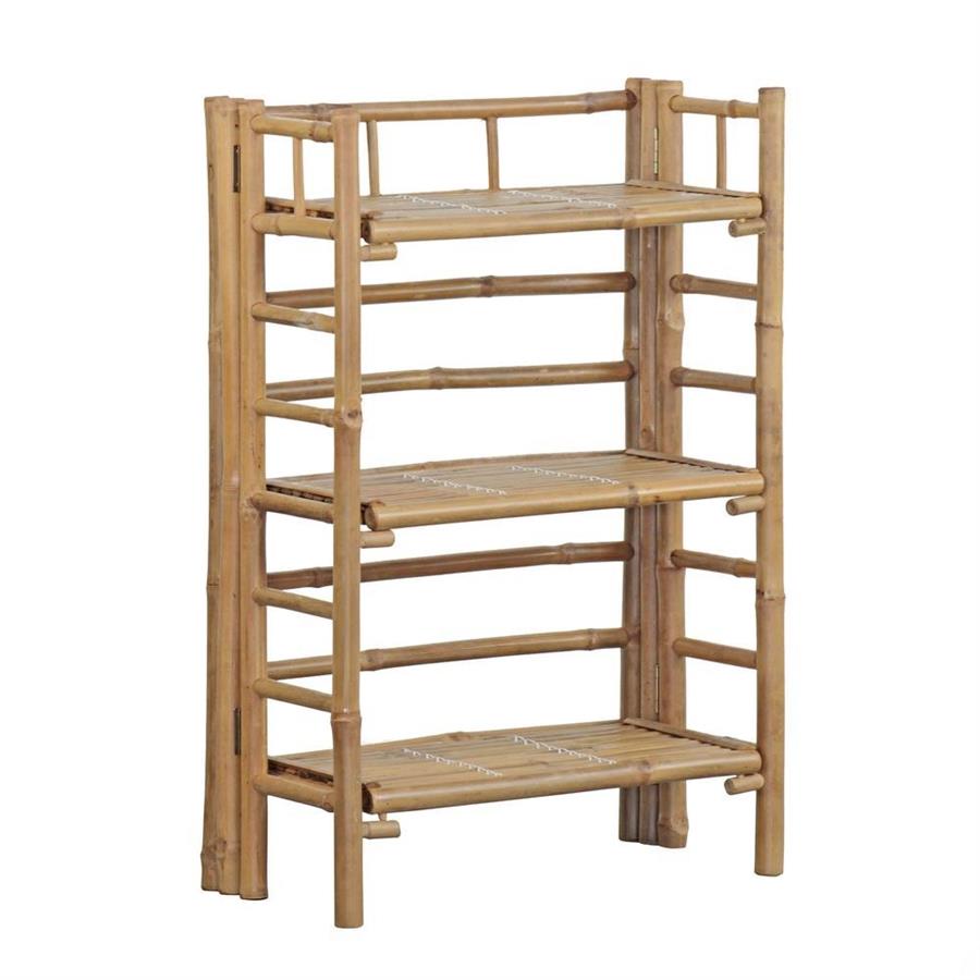 Scaffale in bambù 3 ripiani 56x30x85 cm