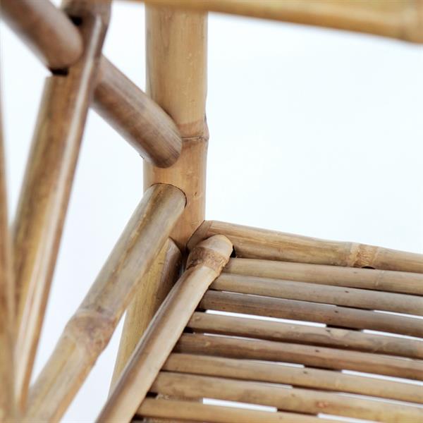Scaffale in bambù 3 ripiani 35x35x81 cm