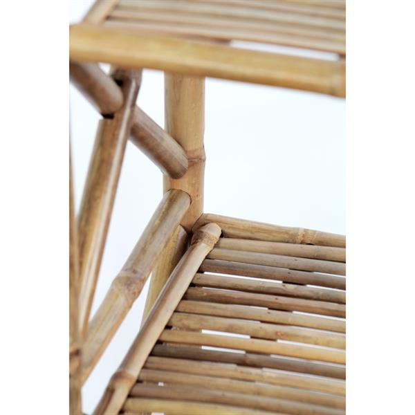 Scaffale in bambù 3 ripiani 35x35x81 cm