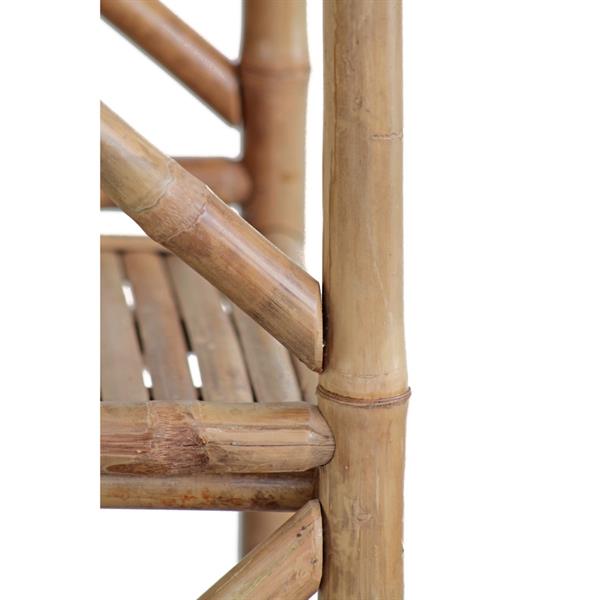 Scaffale in bambù 4 ripiani 35x35x115 cm