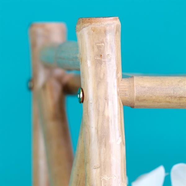 Scaffale in bambù 5 ripiani 35x35x152 cm