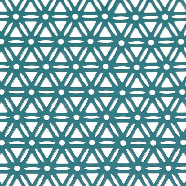 Sedie da giardino motivo floreale turchese 4pz - Aura