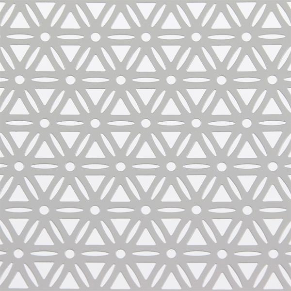 Set 4 sedie da giardino con braccioli motivo floreale grigio - Aura