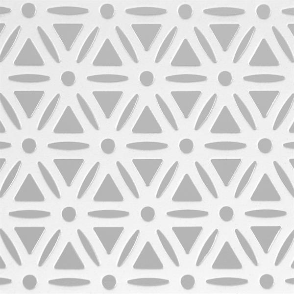 Set 4 sedie da giardino con braccioli in metallo bianco - Aura