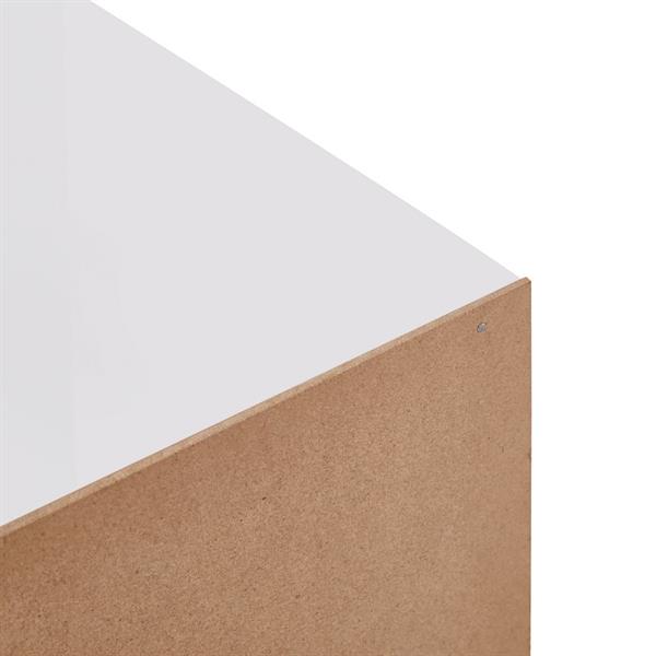 Libreria a scala in legno bianco opaco 145x145 cm - Stair