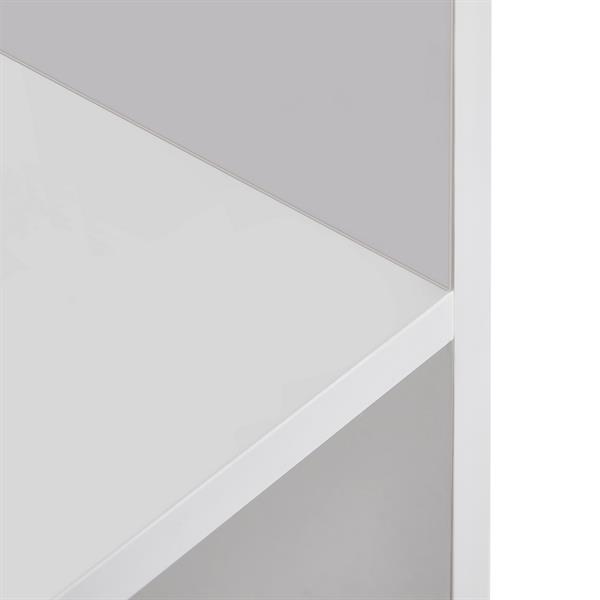 Libreria a scala in legno bianco opaco 145x145 cm - Stair