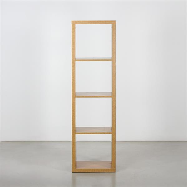 Libreria verticale a 4 vani in rovere naturale 42x147 cm - Cloud