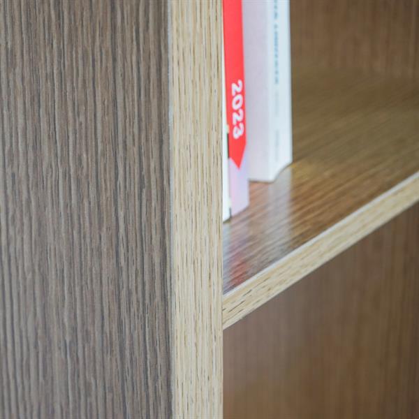 Libreria verticale a 4 vani in rovere naturale 42x147 cm - Cloud