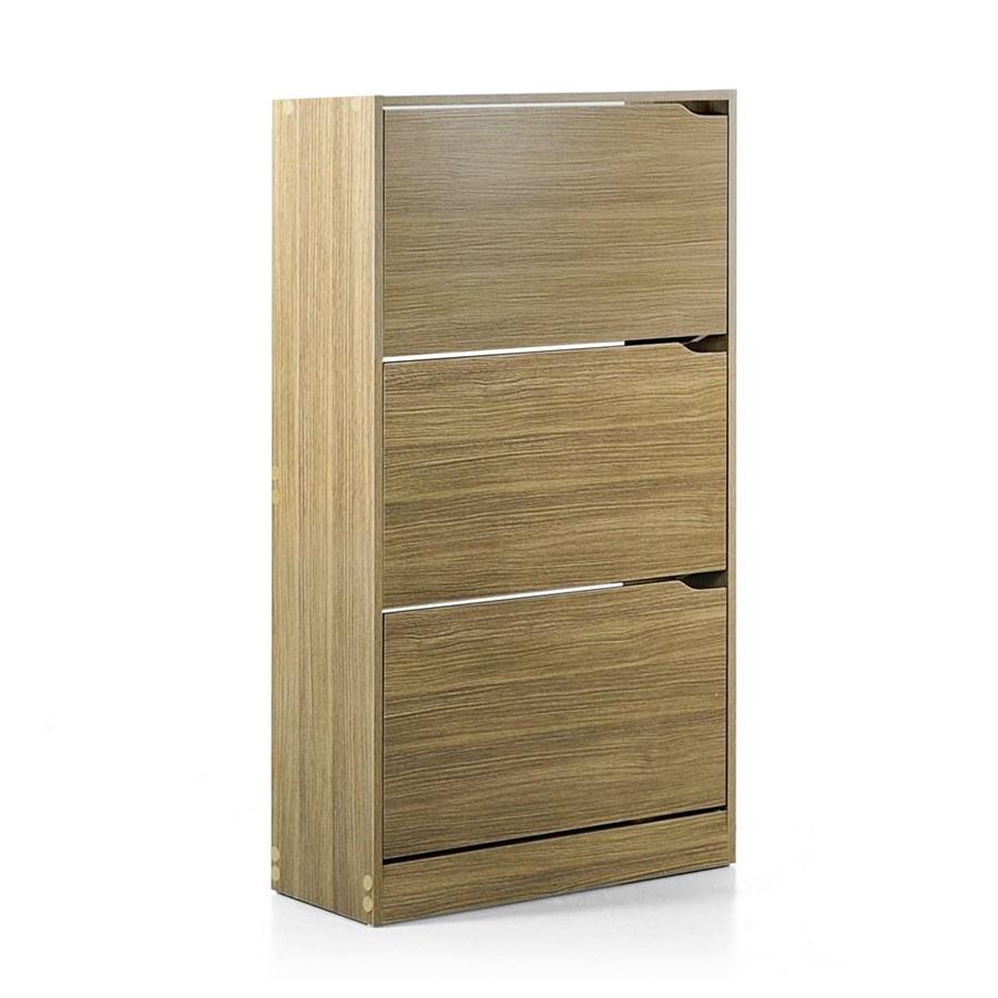 Scarpiera a 3 ante in rovere 63x115 cm
