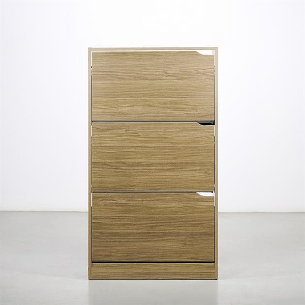 Scarpiera a 3 ante in rovere 63x115 cm