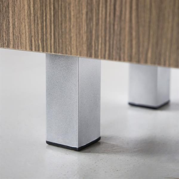 Mobile colonna da bagno 1 anta e 4 vani in rovere scuro 50x140 cm