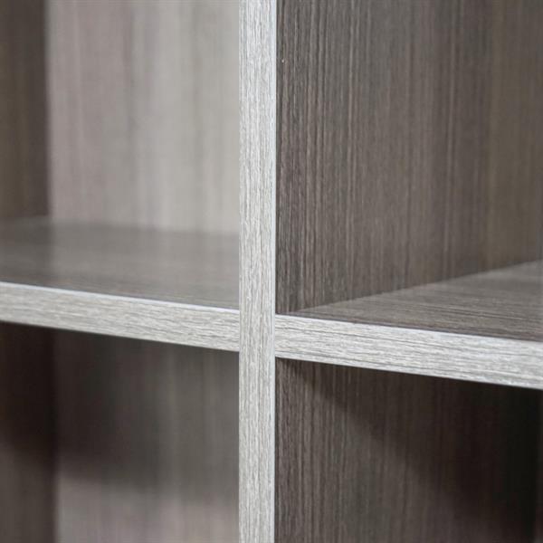 Mobile colonna da bagno 1 anta e 4 vani in rovere scuro 50x140 cm