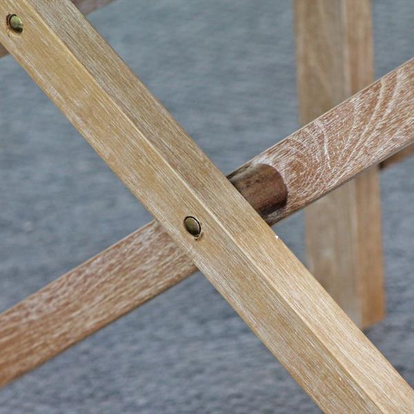 Sedia da regista pieghevole in legno di acacia ecrù - Brindisi
