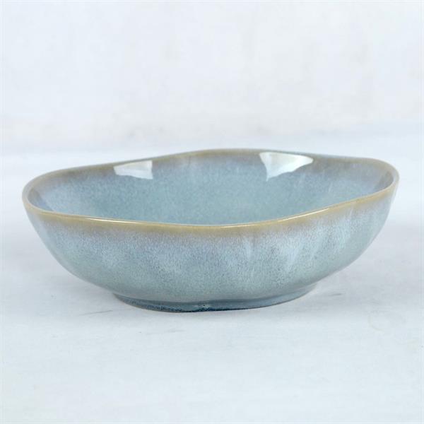 Servizio piatti in ceramica 18 pezzi blu moderno