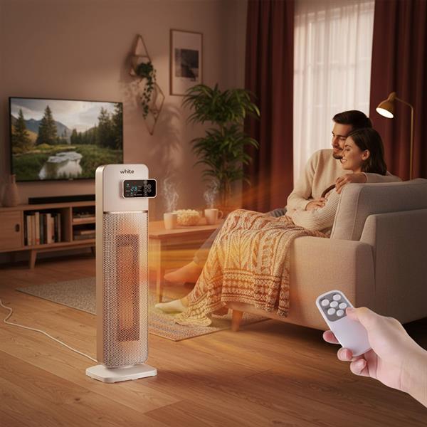 Stufa elettrica a torre con display a LED touch screen 2000W