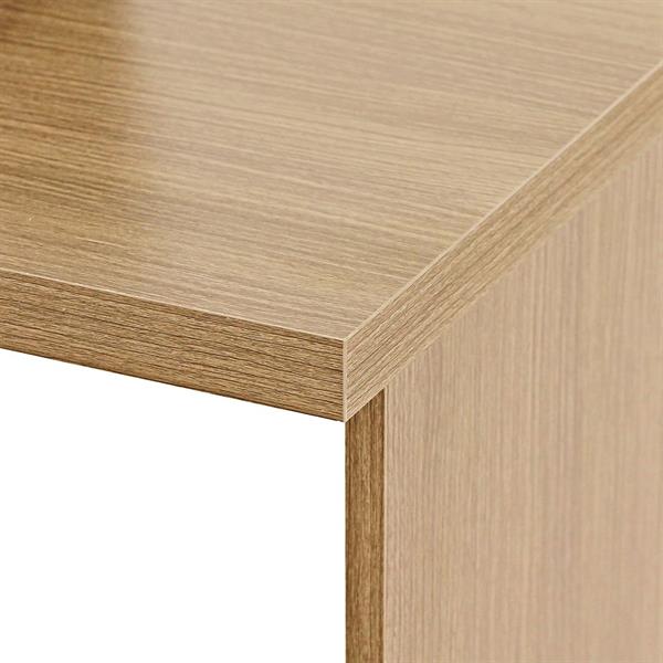 Scrivania cameretta con anta e vano portaoggetti 100x50 cm naturale