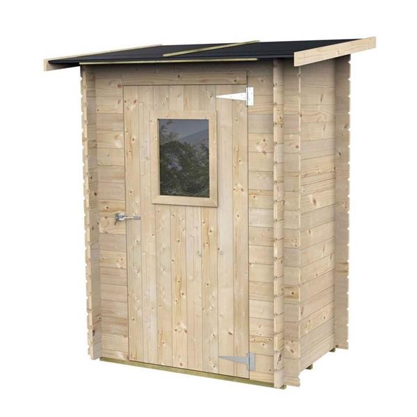 Casetta da giardino con porta singola 146x98x197cm - Monofalda