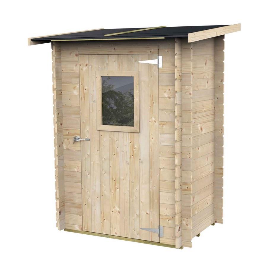 Casetta da giardino con porta singola 146x98x197cm - Monofalda
