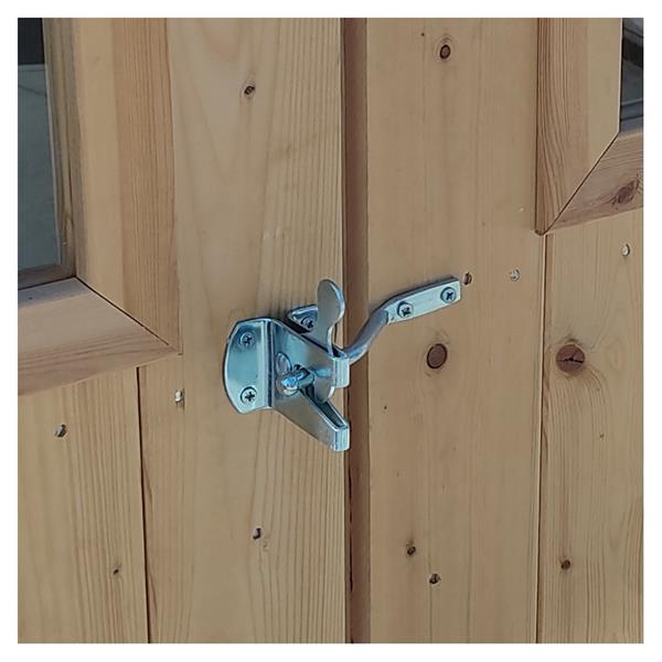 Casetta in legno per ripostiglio da giardino 146x146x204cm porta singola