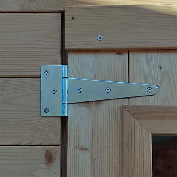 Casetta in legno per ripostiglio da giardino 146x146x204cm porta singola