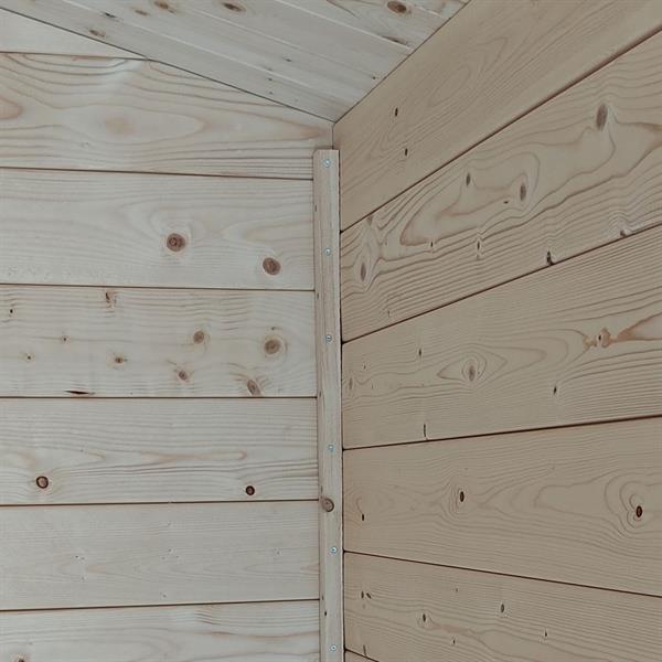 Casetta da giardino in legno con finestre 248x198x215cm porta doppia