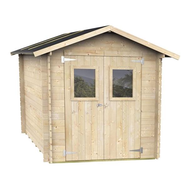 Casetta da giardino in legno PEFC 198x198cm porta doppia - Roby