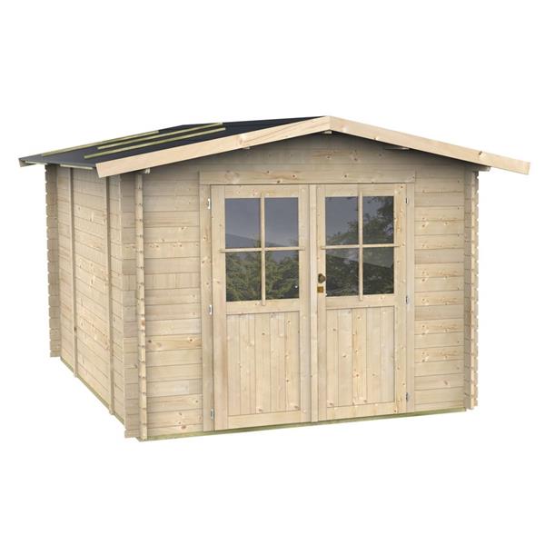 Casetta da giardino multiuso in legno 215x249x207cm porta doppia - Opera