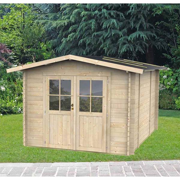 Casetta da giardino multiuso in legno 215x249x207cm porta doppia - Opera