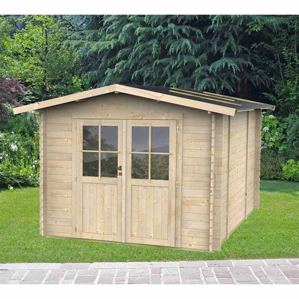 Casetta da esterno porta utensili da giardino 296x249x219cm porta doppia - Opera