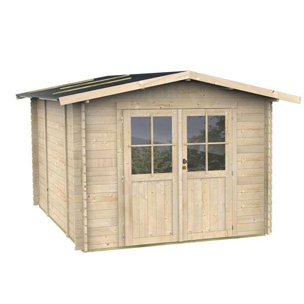 Casetta da giardino ripostiglio 254x276x218cm porta doppia - Opera