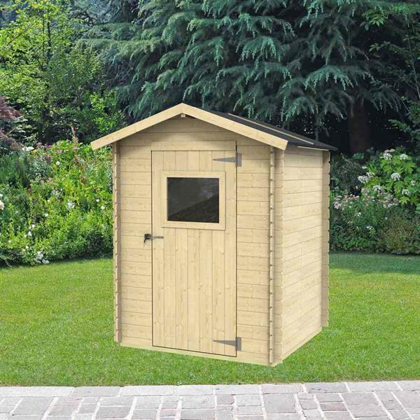 Casetta da giardino con porta singola 146x132cm - Flavia