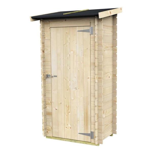 Casetta salvaspazio per utensili da giardino 94x64cm porta singola cieca - Arturo