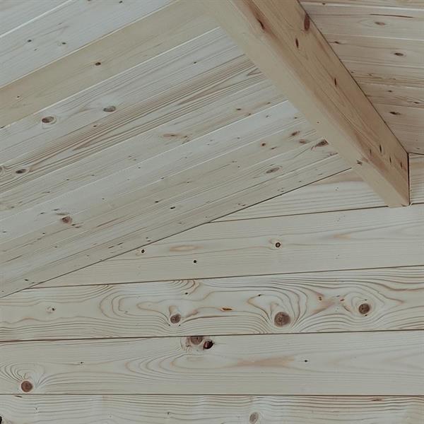 Casetta in legno PEFC finestrata 200x207cm porta singola - Vaniglia