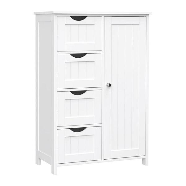 Mobiletto da bagno White 55x30x82 cm -Lily
