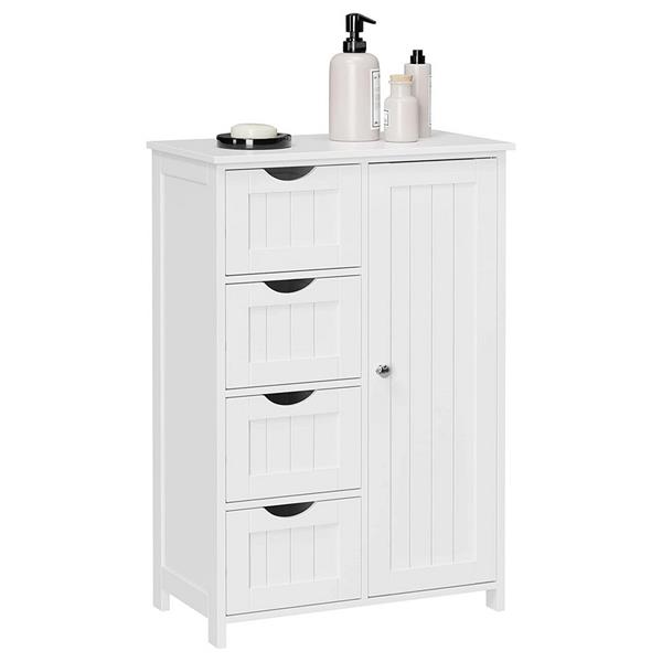 Mobiletto da bagno White 55x30x82 cm -Lily