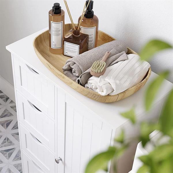 Mobiletto da bagno White 55x30x82 cm -Lily