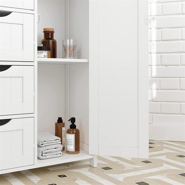Mobiletto da bagno White 55x30x82 cm -Lily