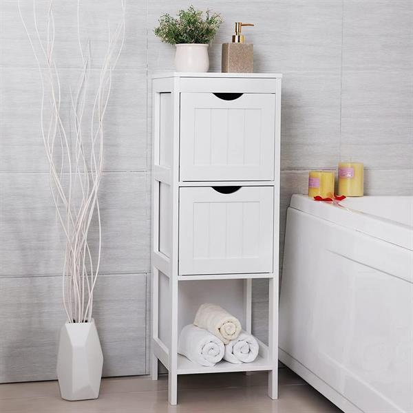 Mobiletto da bagno White 30x30x89 cm -Ella