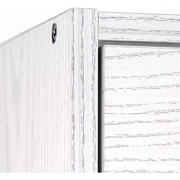 Scarpiera in legno 63x115x24 cm - doppio ripiano a 3 ribalte