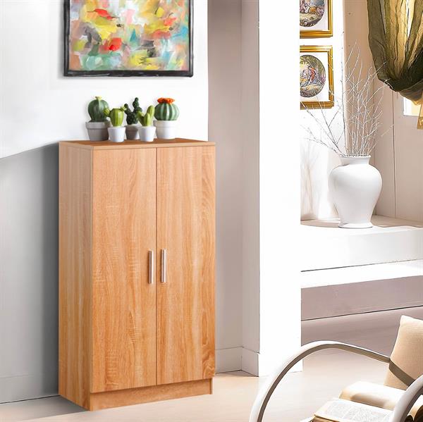 Scarpiera in legno 108x55x36 cm rovere chiaro - Giulia