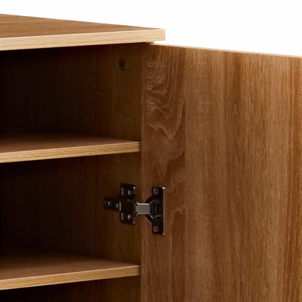 Scarpiera in legno 108x55x36 cm rovere chiaro - Giulia