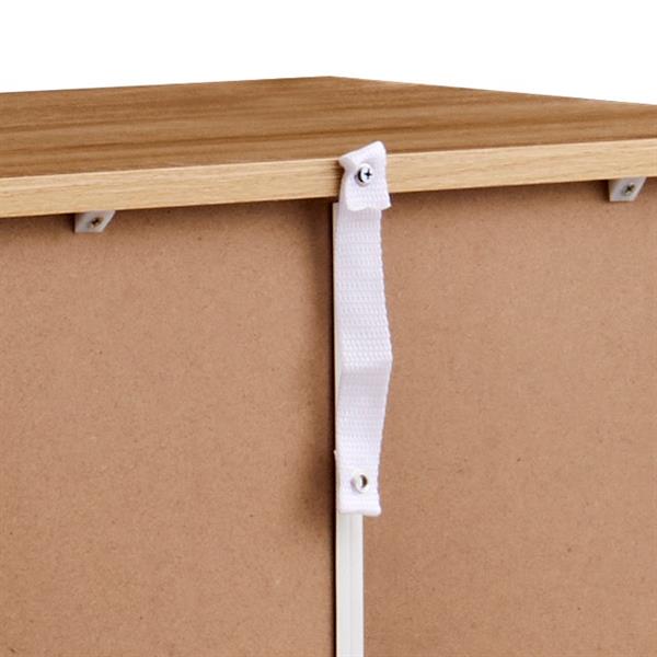 Scarpiera in legno 108x55x36 cm rovere chiaro - Giulia