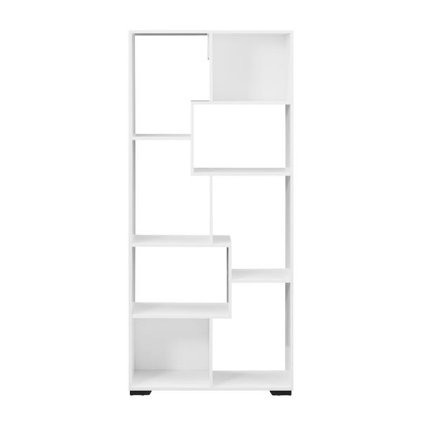 Libreria in legno bianco opaco da ufficio o cameretta