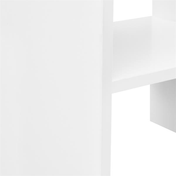 Libreria in legno bianco opaco da ufficio o cameretta