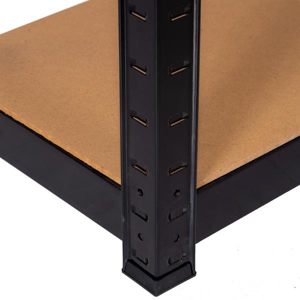 Scaffale Metallo Garage 150X75X30 cm nero